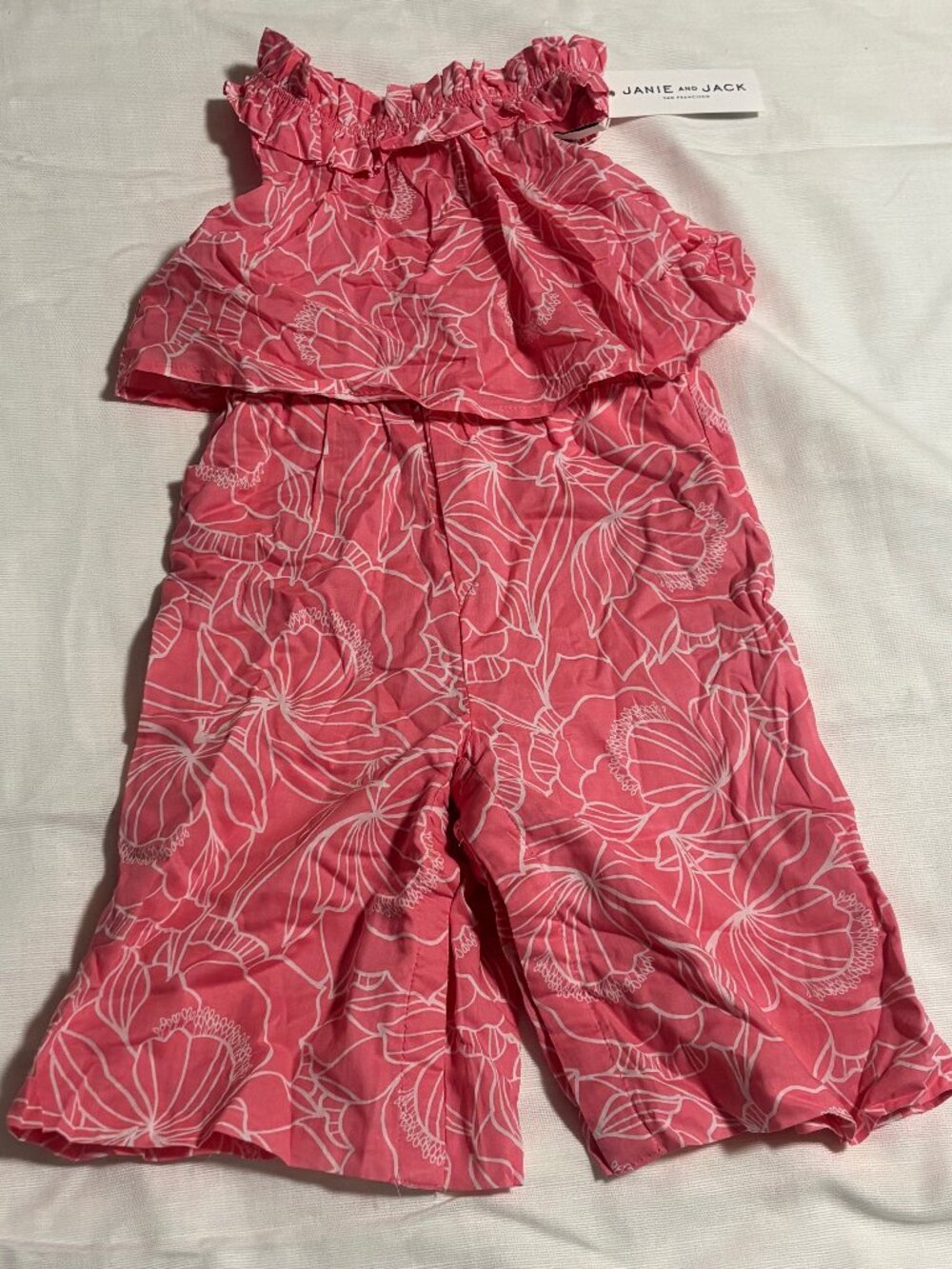 Janie and Jack Adorable Baby Girl Romper, NWT- Size 18-24M